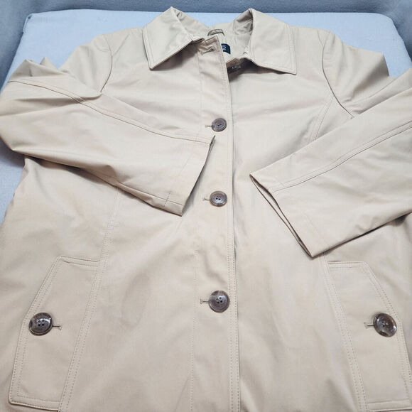 Dennis Basso Water Resistant Women's Trench Tan‎ Sz L - NEW - Picture 3 of 7